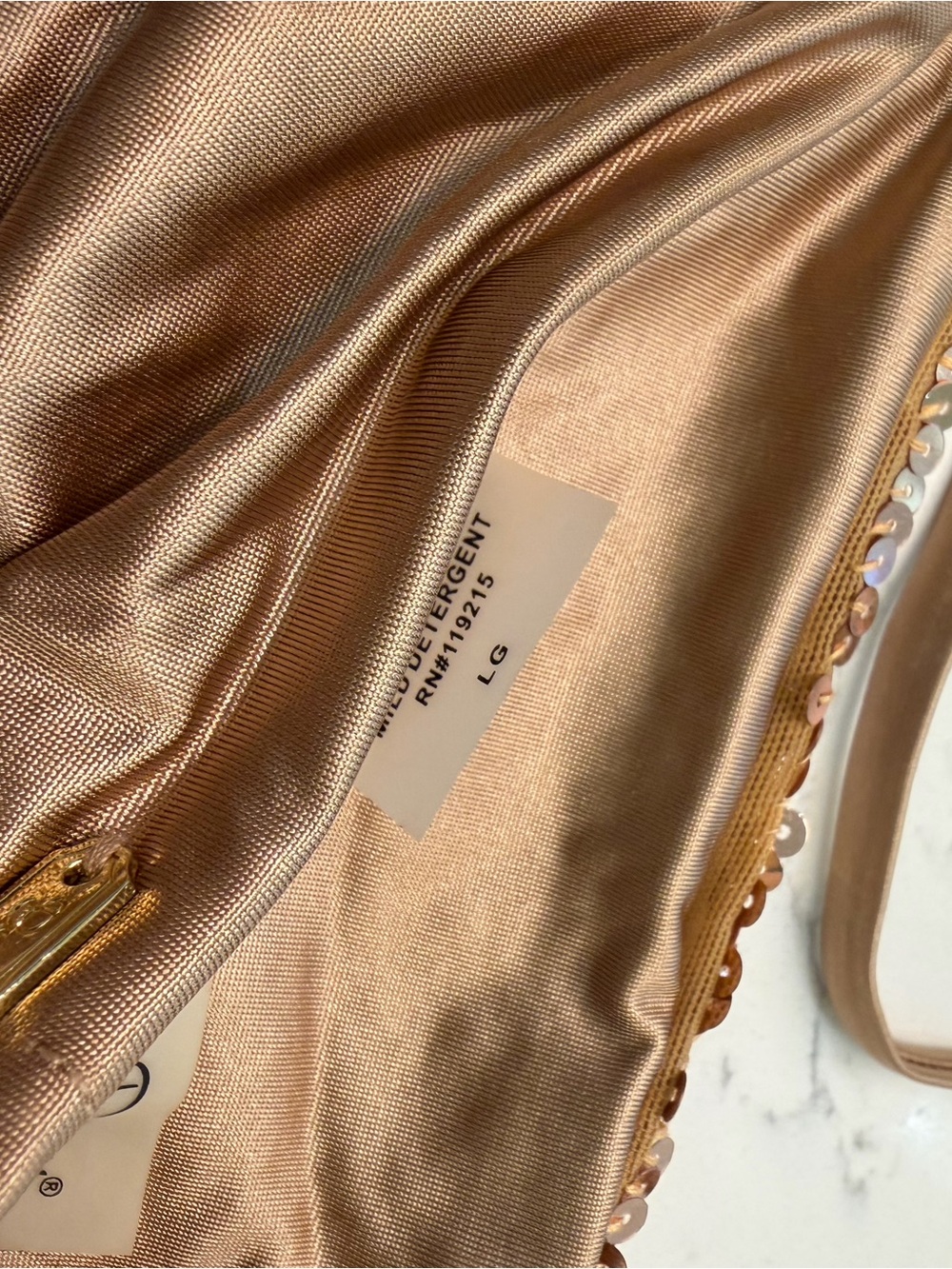 Beach Bunny Gold Sequin Bikini Set - Picture 5 of 5